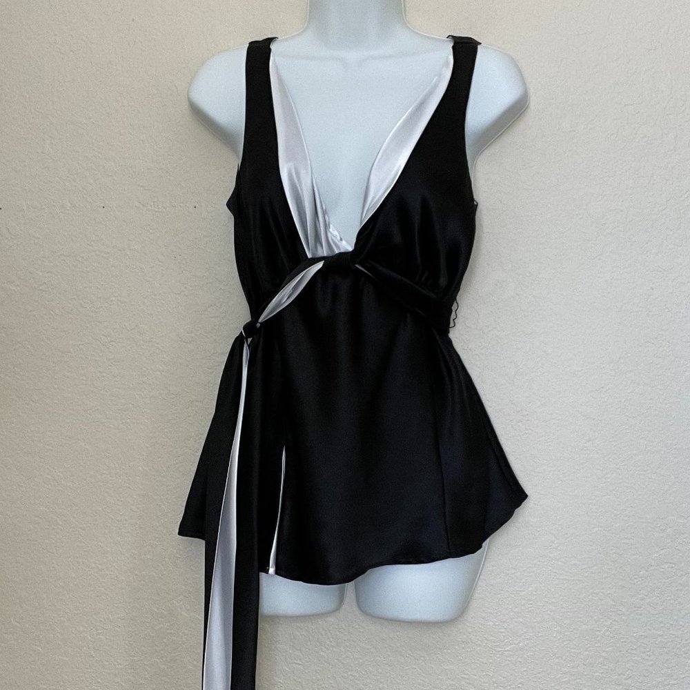Black Silk Top